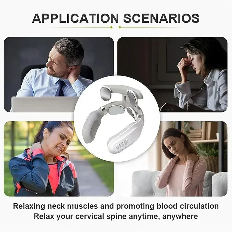 4 Head  Neck Massage Machine Kneading