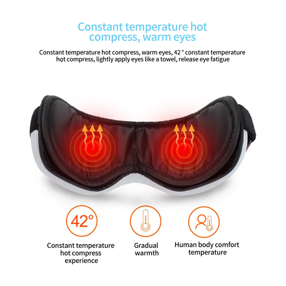 Airbag Pressure Hot Compress Eye Massager