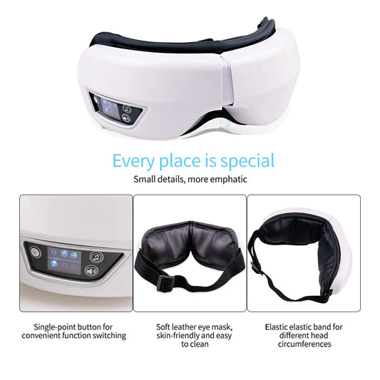 Airbag Pressure Hot Compress Eye Massager